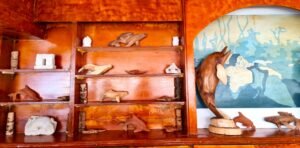 Wooden Carvings on display
